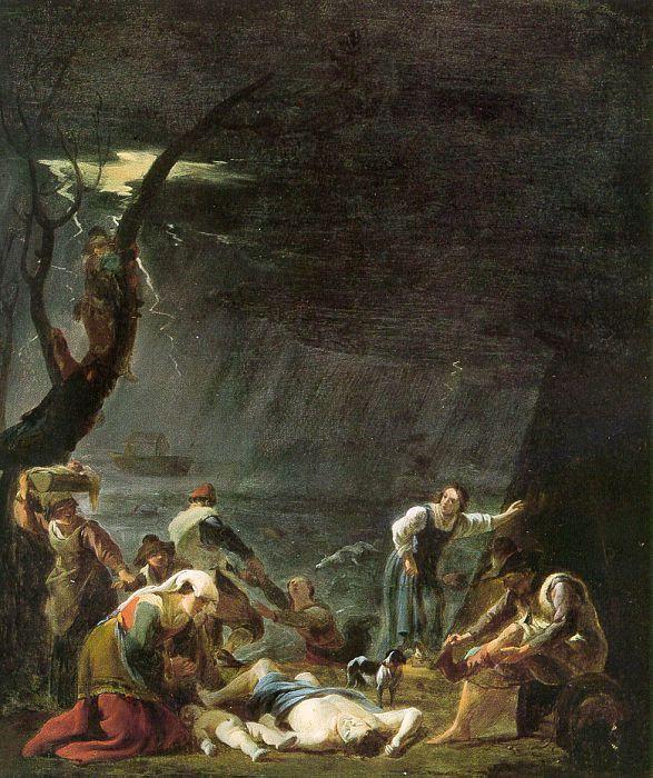 Karel Dujardin The Flood Sweden oil painting art